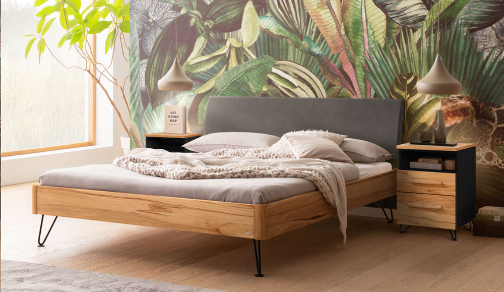 Bett Lounge Lugano Wildbuche von Hasena